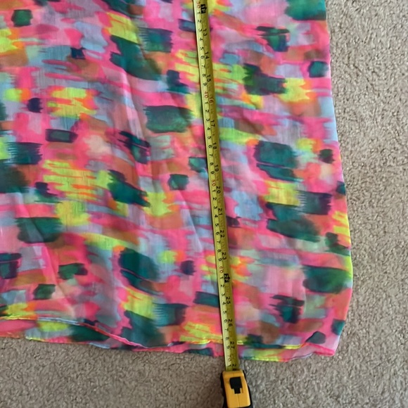 Multi-Color Abstract Print Infinity Scarf - Picture 5 of 5